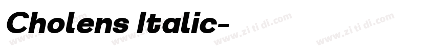 Cholens Italic字体转换